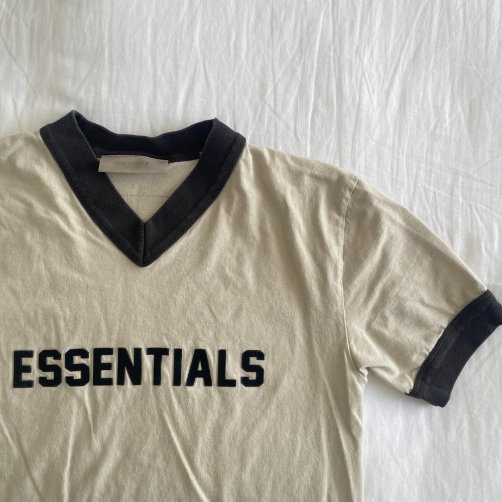 Essentials V Neck Tee - image 4